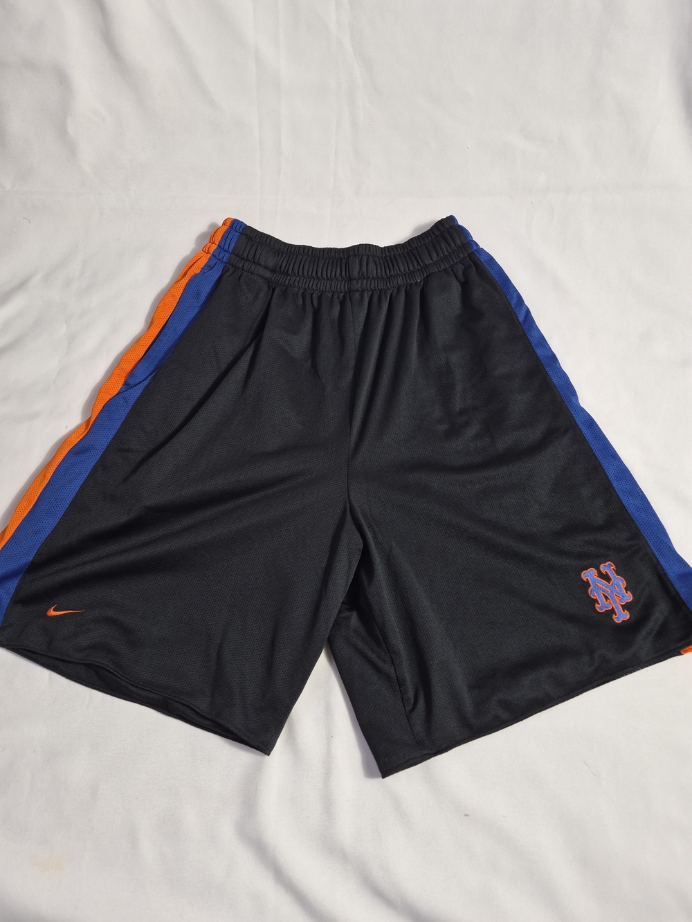 VINTAGE New York Mets Shorts Mens Large Black Nike Team Y2K Sportswear MLB
